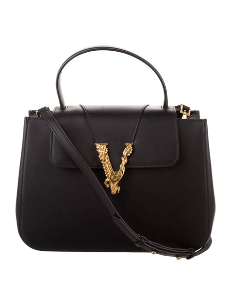 versace virtus leather bag.